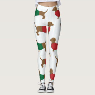 Legging De "caneleiras do cão Weiner" do Dachshund