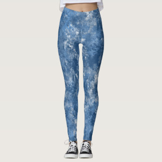 Legging de mármore azul