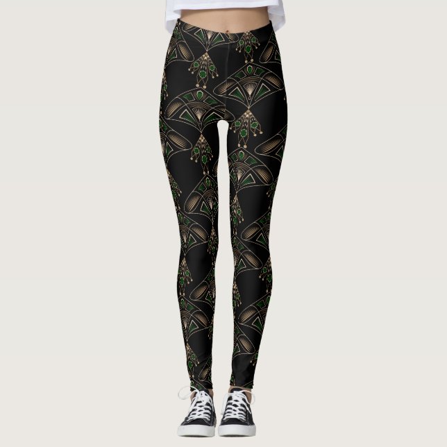 Legging deco abstrato ornamental moderna de decoração (Frente)