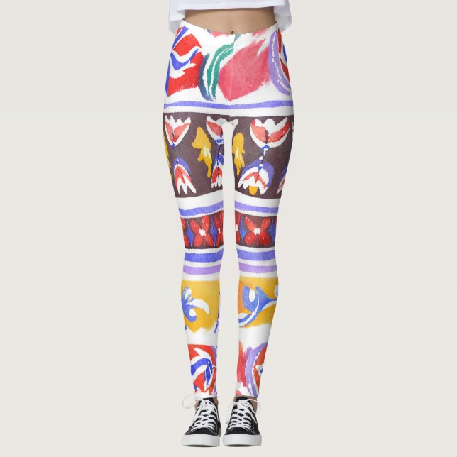 Legging decor romeno tradicional (Frente)