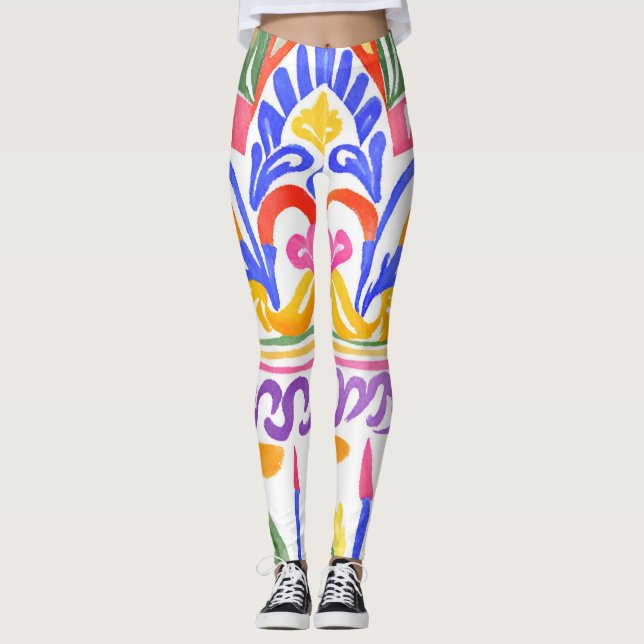 Legging decor romeno tradicional (Frente)