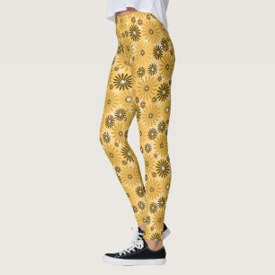 Legging Decoração Boho Aconchegante Étnica Floral Pastel S