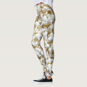 Legging Decoração de pipoca festiva em