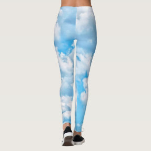 Legging Decoração feliz das nuvens sobre