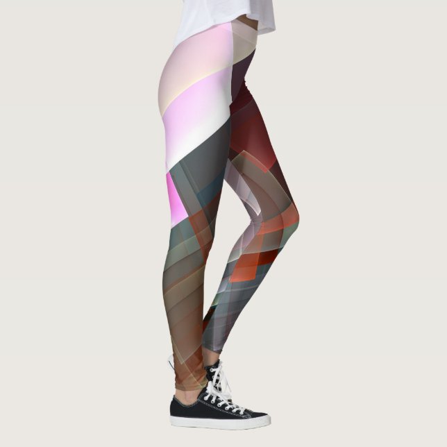 Legging decoração geométrica de abstrato (Direita)