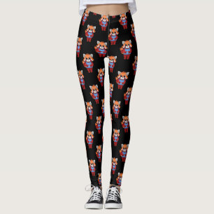 Legging Dedos Tímidos da Panda Vermelha