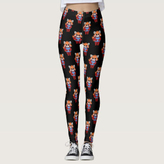 Legging Dedos Tímidos da Panda Vermelha