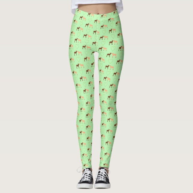 Legging Deer Casal e Daisy Heart (Frente)