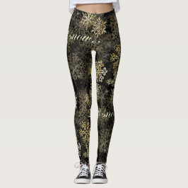 Legging Deixais lhe para nevar caneleiras azuis de Song™