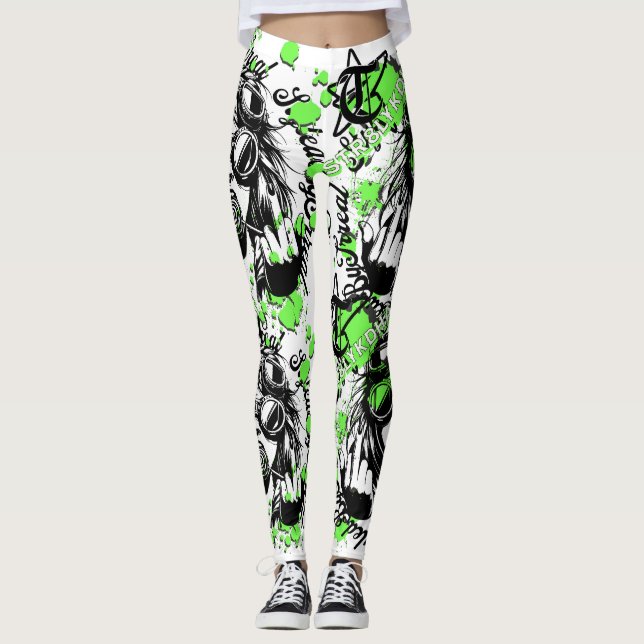 Legging Deixe a sua expressão falar através da sua moda (Frente)