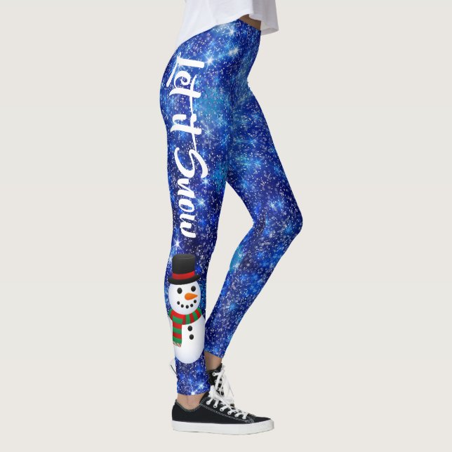 Legging Deixem-no nevar nas pernas do inverno (Direita)