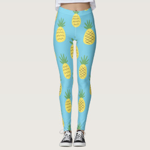Legging Delícia do abacaxi: Impressão de Fruta tropical