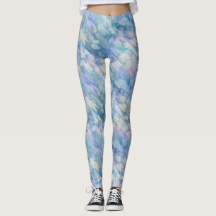 Legging Delícia Floral Azul Teal