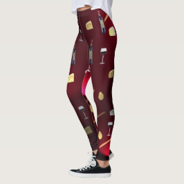 Legging Delícias Comestíveis Luzes de Cranberry