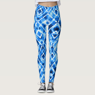 Legging Denim Tie Dye Textura: Legância Moderna.