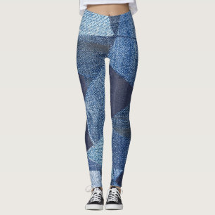 Legging Denim Urban: Patchwork Disparada.