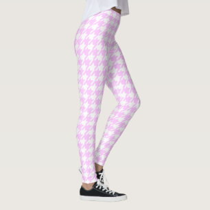 Legging Dente do Pastel Rosa e Branco