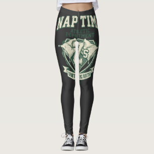 Legging Departamento Atlético da Hora da Soneca Engraçado 
