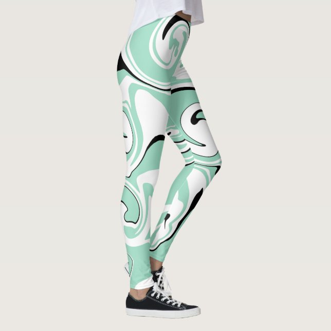 Legging Derramamento - Verde (Menta) (Direita)