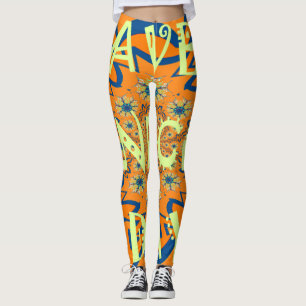 Legging Desejos Vibrantes: Tenha um Impressão de Arte do D
