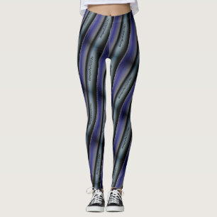 Legging DESENHAR MODERN abstrato em cinza azul-preto