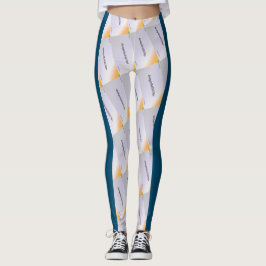 Legging DESENHAR MODERN abstrato em cinza de laranja preto