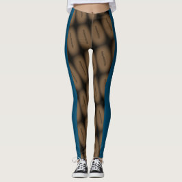Legging DESENHAR MODERN - abstrato preto-azul