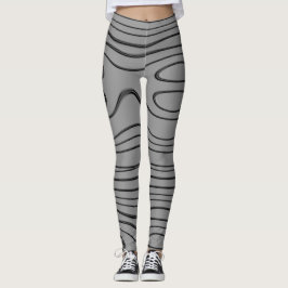 Legging DESENHAR MODERN-abstrato-preto-cinza--profundo