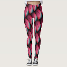 Legging DESENHAR MODERN cor-de-rosa azul branco-branco-azu