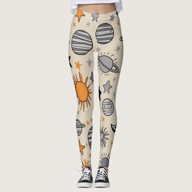 Legging Desenho Celestial Caprichoso (Frente)