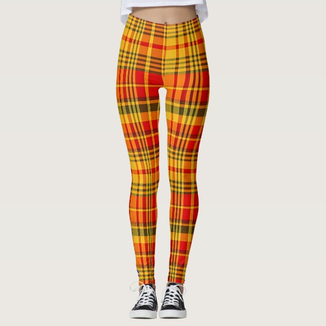 Legging desenho cultural de Antígua e Barbuda (Frente)