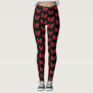 Legging Desenho da Borboleta Vermelha