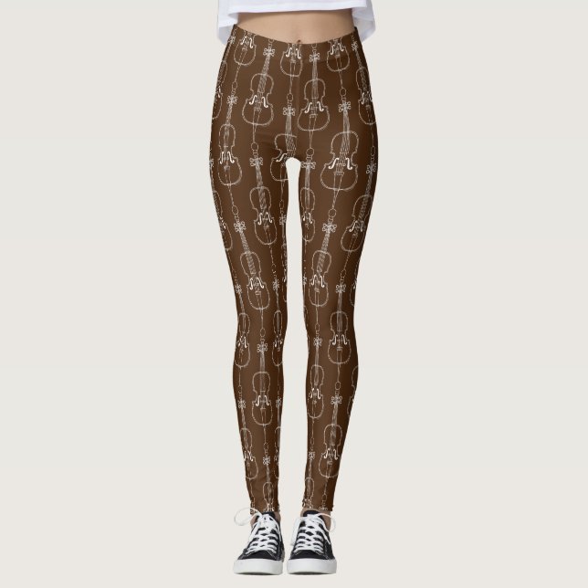 Legging Desenho da Linha Cello (Frente)