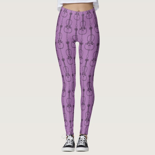 Legging Desenho da Linha Cello (Frente)