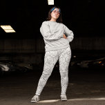 Legging Desenho de elefante<br><div class="desc">Experimentou um desenho de elefante de desenho animado normal e transformou-o em arte de padrão. Experimente essas leggings de padrão animal e aproveite para comprar conosco.</div>