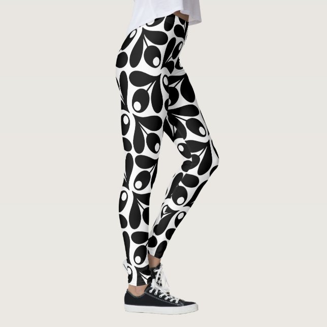 Legging Desenho de Padrão Floral (Direita)
