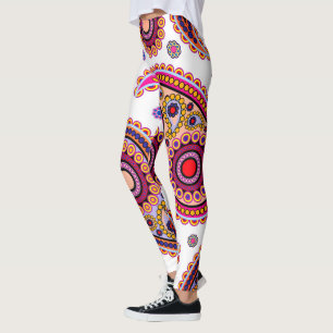 Legging Desenho Elegante de Paisley