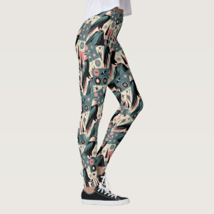 Legging Desenho Geométrico Águia Retro Atômica