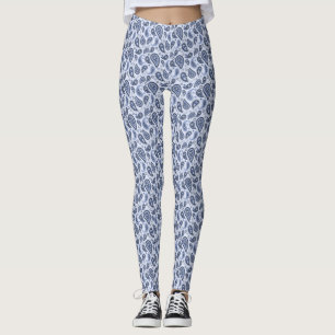 Legging Desenho Intrincado de Estampa Floral Paisley