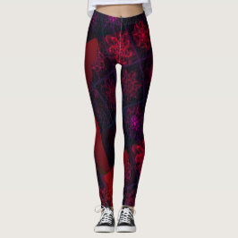 Legging Desenhos de abstrato MODERN em Leggi do mosaico ro