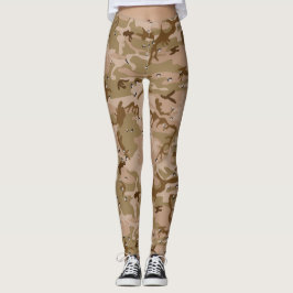 Legging Desert Brown Camouflage Padrão Camo seu
