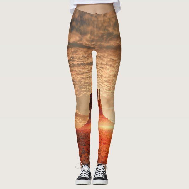 Legging deserto americano ao amanhecer (Frente)