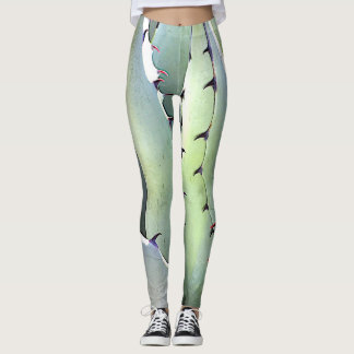 Legging Deserto Botânico Agave Vegetal Suculente de Cactos