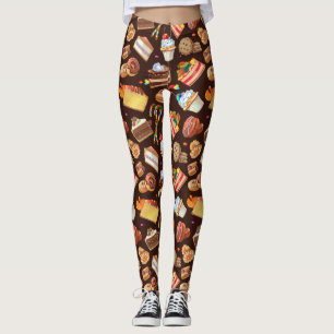 Legging Deserto De Cartoon De Humor Doces