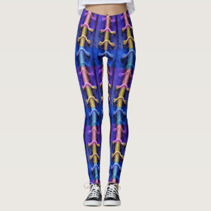 Legging Design abstrato de cores múltiplas urbano industr