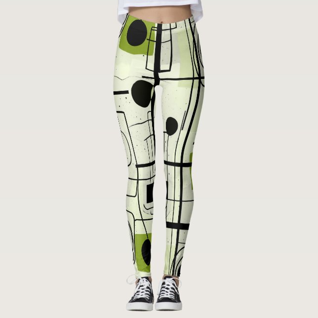 Legging Design abstrato moderno, Travesseiro decorativo de (Frente)