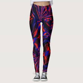 Legging Design azul de quadrados alinhados pelo objeto tor