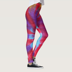 Legging design da laço-tintura