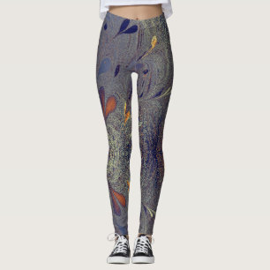 Legging design de abertura de abstrato
