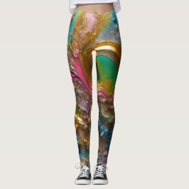 Legging design de arte 3D